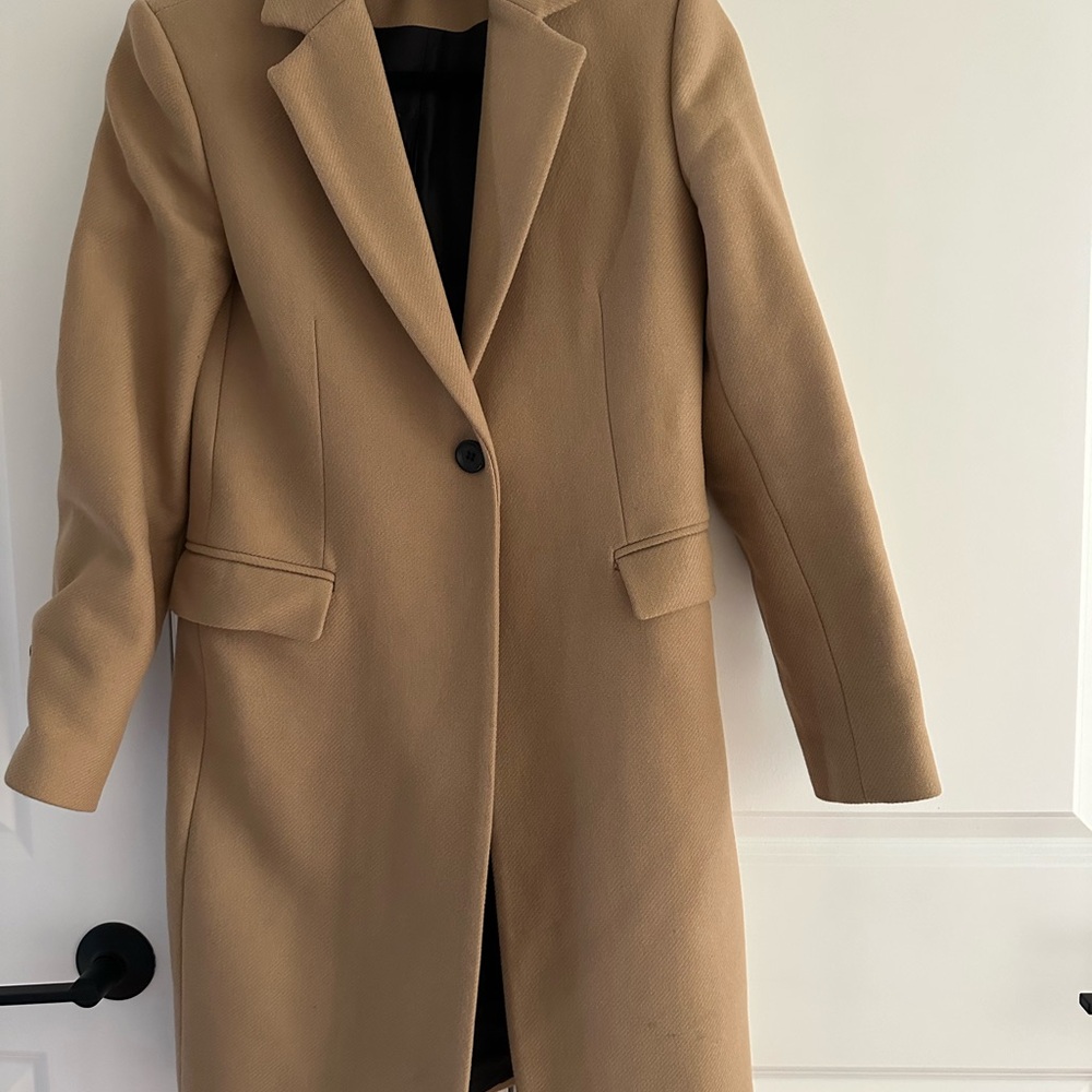 Zara wool blend camel trench coat, GUC, XS - Picture 4 of 6